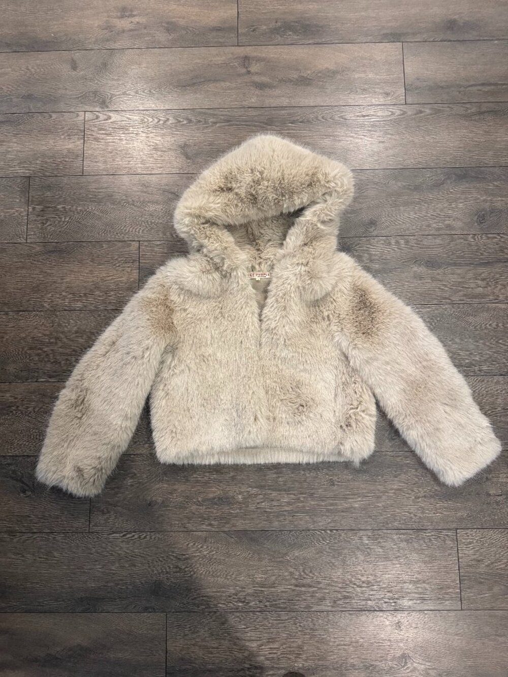Free People Louder Please Hooded Faux Fur Jacket (NWOT - Never worn)